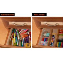 Load image into Gallery viewer, Adjustable Bamboo Drawer Organizer (Natural)
